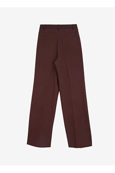 Fabrika Kahverengi Kadın Bol Kesim Pantolon F4WL-PNT0338A