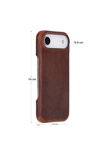 MAZELUS iPhone 17 Air Leather Snap Case