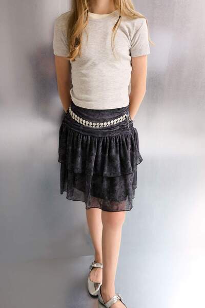 DeFacto Girls' Elastic Waist Layered Tulle Skirt G0580A825Au