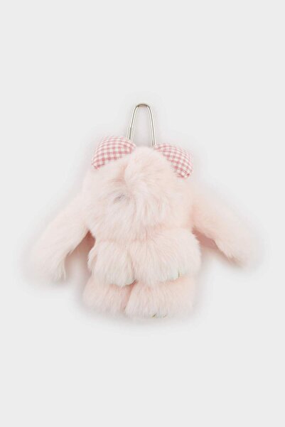DeFacto Women's Pink Rabbit Charm Keychain F6893Axns