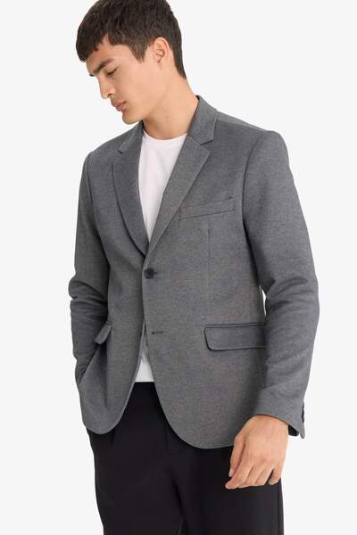 DeFacto Slim Fit Slim Fit Blazer Jacket F7690Ax25Au