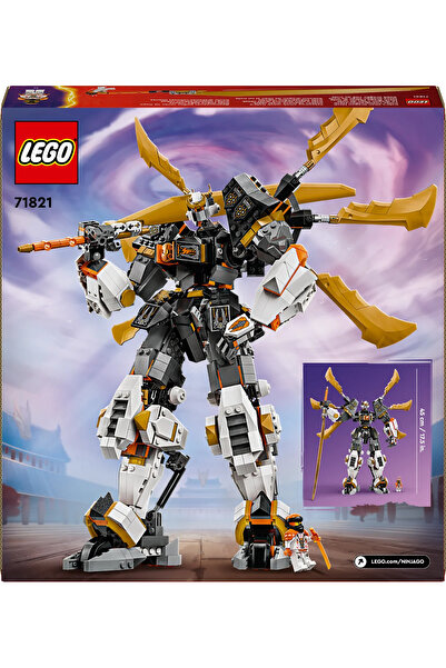 LEGO ® مجموعة بناء NINJAGO Cole's Titan Dragon Mech 71821 للأطفال فوق سن 12 عامًا (1,055 P)