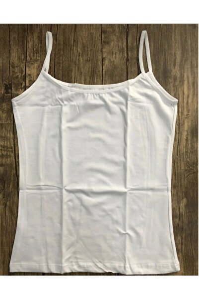 Şenay Economic Pack of 3 White Black Lycra Athlete with String Strap