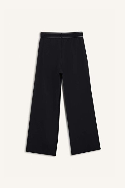 DeFacto DeFactoFit Wide Leg Geniş Paça Beli Lastikli Dokuma Pantolon E8962AX25AU