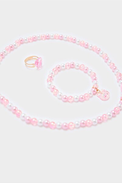 DeFacto Girl's Colorful Necklace Earring Bracelet Set F6889A8Ns