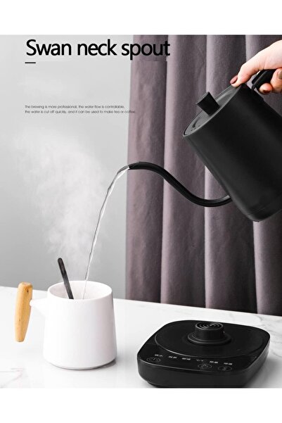 fulina Electric Kettle - 304 Stainless Steel Coffee and Tea Pot, Automatic Temperature Control and Constant