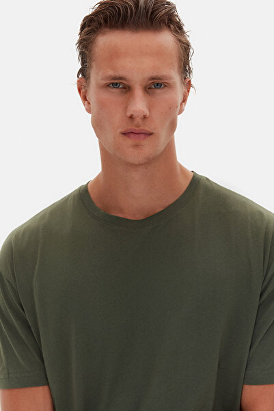 D'S Damat Μπλουζάκι Comfort Khaki 100% βαμβάκι