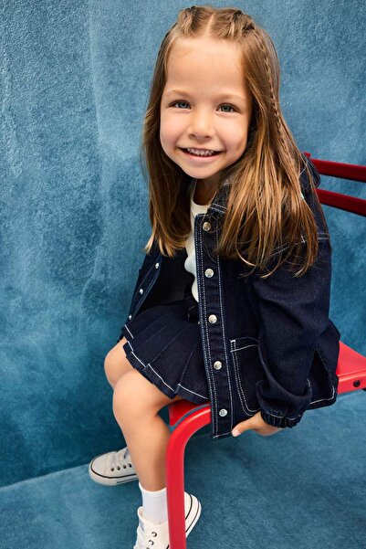 DeFacto Дънки с качулка за момичета F6195A525AU