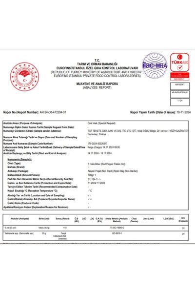 Özsarı Bakliyat Katkısız Gaziantep Acı Pul Biber 200gr