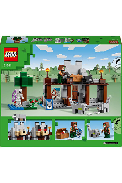 LEGO ® Minecraft® Kurt Kalesi 21261 - 8+ Çocuklar için Yaratıcı Oyuncak Yapım Seti (312Parça)