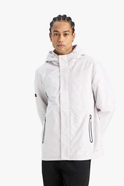 DeFacto Αδιάβροχο αδιάβροχο με κουκούλα με φερμουάρ Defactofit C6047AX25AU