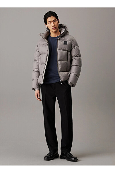 Calvin Klein Kapüşonlu Açık Yeşil Erkek Mont K10K113476CHH