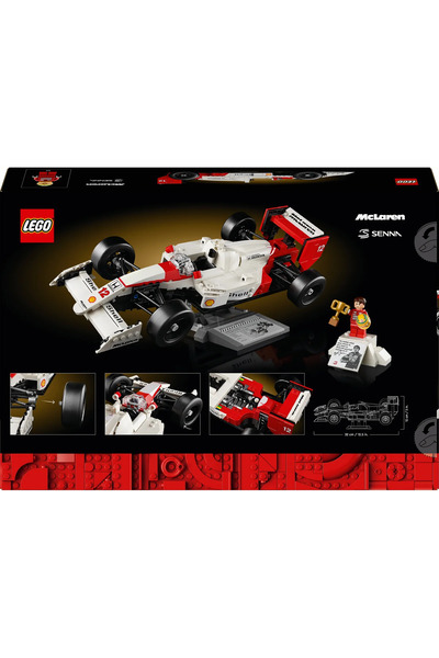 LEGO ® Icons McLaren MP4/4 ve Ayrton Senna 10330 -Yetişkinler için Koleksiyonluk Model Yapım Seti (693P)
