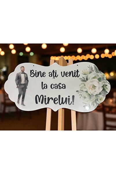 OEM Placuta Bine ati venit la casa Mirelui, VERDE, 67x31cm, MDF