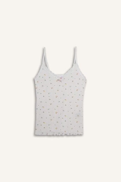 DeFacto Cotton Patterned Undershirt-Fall in Love F6052Ax25Au