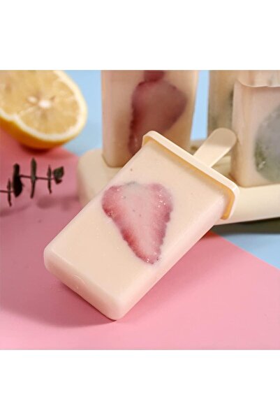 fulina 1 Set Popsicle Molds Set Ice Pop Molds Reusable Popsicle Holders with Wood Sticks Homemade Popsicle