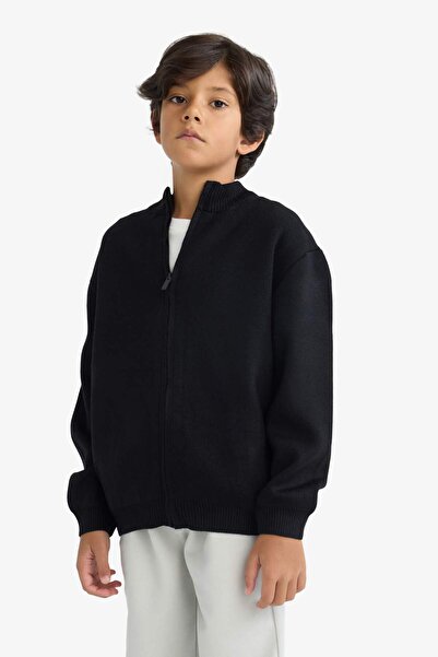 DeFacto Erkek Çocuk Yarım Fermuarlı Hırka F0817A825AU