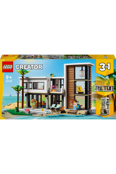 LEGO ® Creator 3’ü 1 Arada Modern Ev 31153 – 9+ Çocuklar için Yaratıcı Oyuncak Yapım Seti (939P)