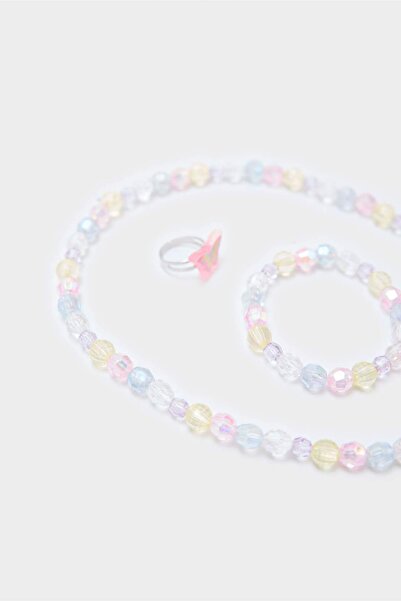 DeFacto Girl's Colorful Necklace Earring Bracelet Set F6888A8Ns