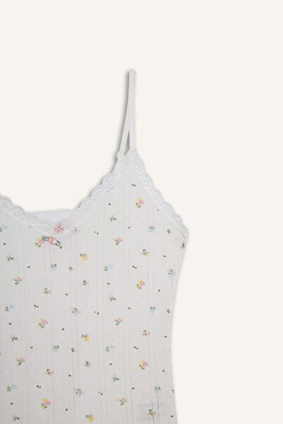 DeFacto Cotton Patterned Undershirt-Fall in Love F6052Ax25Au