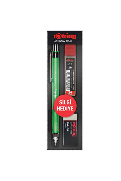 Rotring Okul Seti Visuclick Versatil/Min Silgi 0.7 MM Yeşil RO-VK07