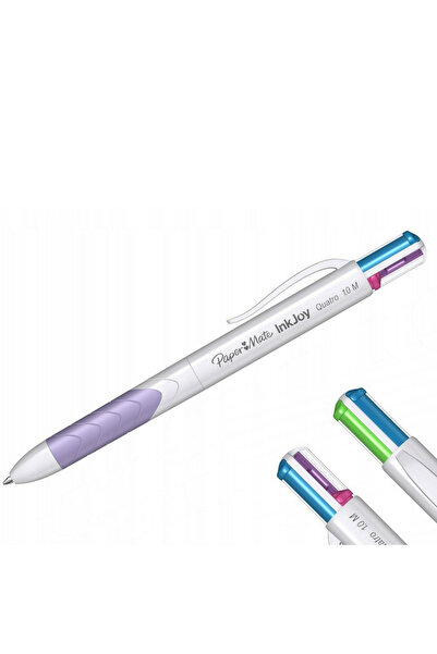 Paper-Mate قلم حبر جاف من بيربر ميت إنكجوي كواترو بألوان نابضة بالحياة S0977270