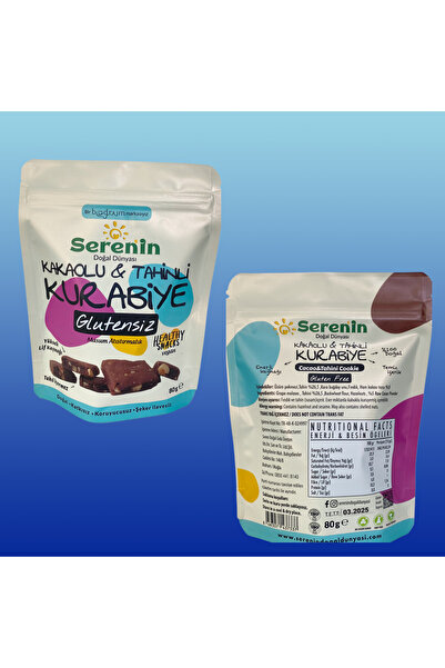 Serenin Doğal Dünyası Kakaolu & Tahinli Kurabiye 80GR