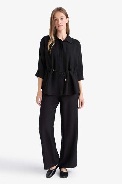 DeFacto Straight Fit Cep Detaylı Geniş Paça Pantolon F3420AX25AU