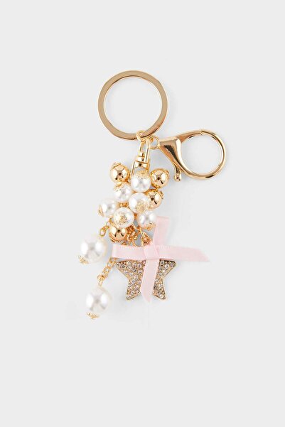 DeFacto Women's Starry Pearl Charm Keychain F6960Axns