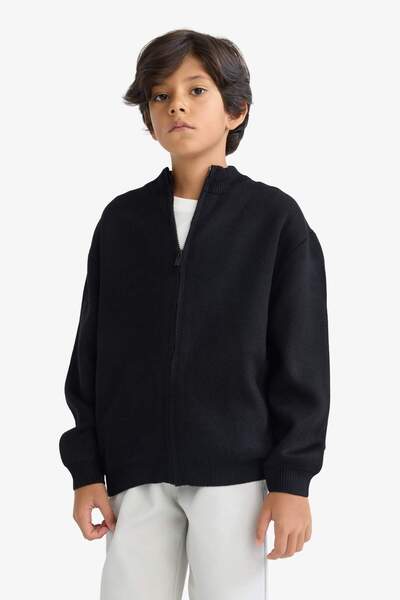 DeFacto Erkek Çocuk Yarım Fermuarlı Hırka F0817A825AU