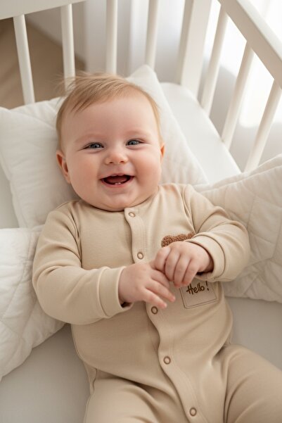 hobbebaby Teddy Bear Embroidered 3 - 24 Months Baby & Kids Cotton Jumpsuit Unisex