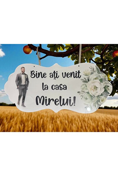 OEM Placuta Bine ati venit la casa Mirelui, VERDE, 67x31cm, MDF