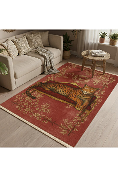 Markaev Kraliyet Leoparı Dokuma Taban Halı 357 YNG
