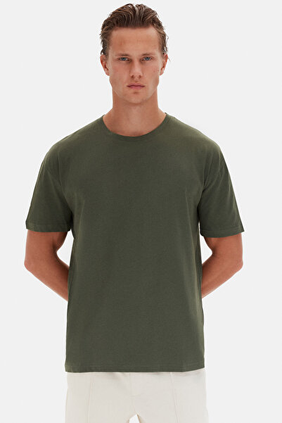 D'S Damat Μπλουζάκι Comfort Khaki 100% βαμβάκι