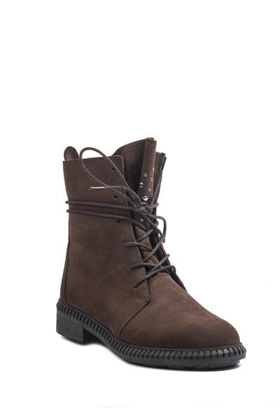 Bulldozer 240626 Kahve Nubuk Kadın Bot