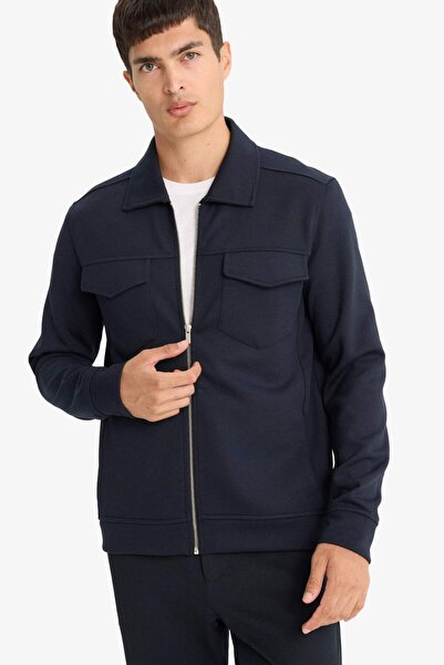 DeFacto Regular Fit Polo Yaka Gömlek Ceket F0336AX25AU