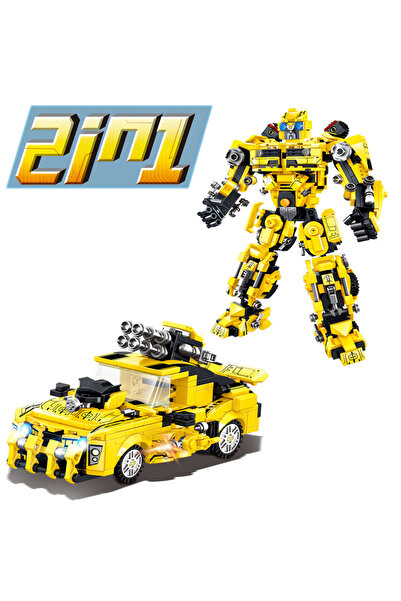 Choice 68020 2024 جديد 2 في 1 روبوت تشوه ميكا بناء مجموعات الطوب مجموعة تحويل السيارات عيد الميلاد