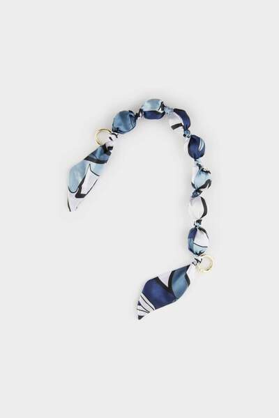 DeFacto Women's Satin Ribbon Gold Charm Keychain F6964Axns