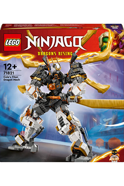 LEGO ® مجموعة بناء NINJAGO Cole's Titan Dragon Mech 71821 للأطفال فوق سن 12 عامًا (1,055 P)