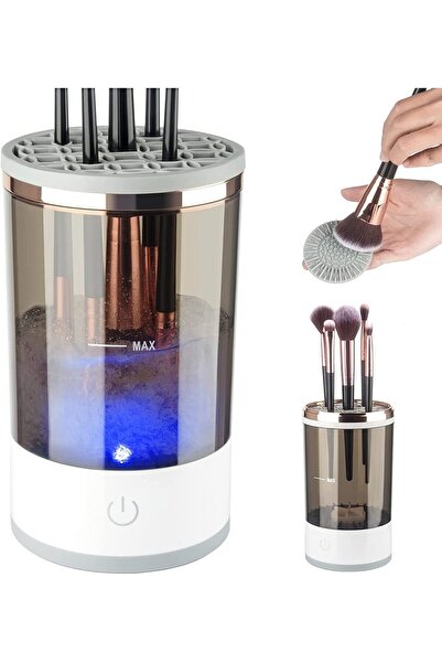 Arabest Electric Makeup Brush Cleaner, Makeup Brush Cleaner Machine with Brush Clean Mat, Automatic Cosmetic