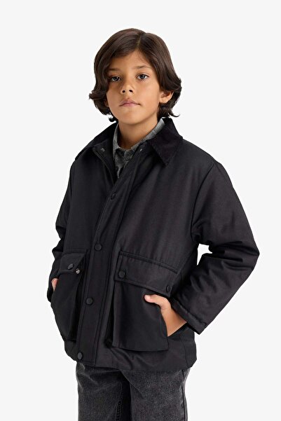 DeFacto Erkek Çocuk Polo Yaka Çıtçıtlı Mont D5903A825AU