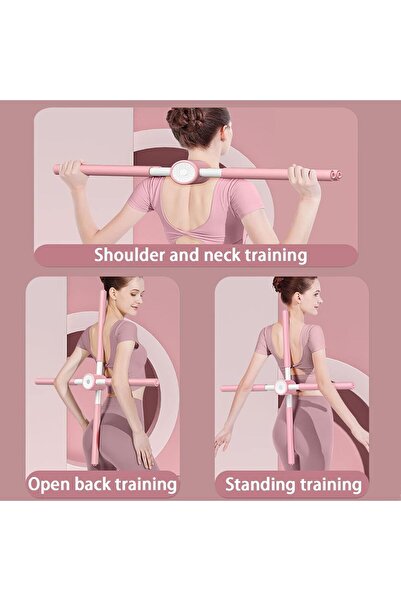 fulina Posture Corrector Yoga Cross Stick,Yoga Sticks Stretching Tool,Hunchback Corrector, Retractable Desi