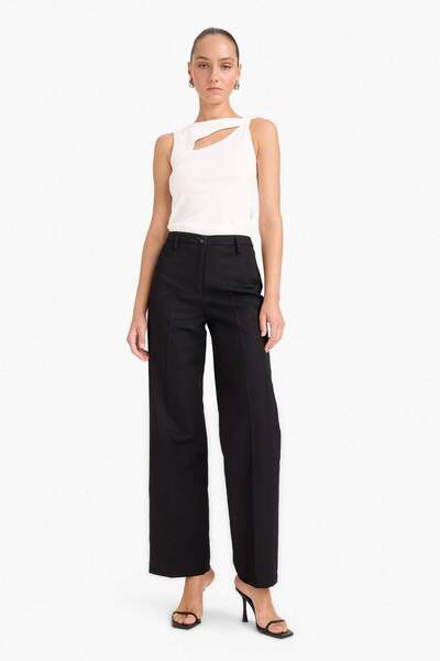 DeFacto Crew Neck Ribbed Camisole Tank Top G0049Ax25Wn