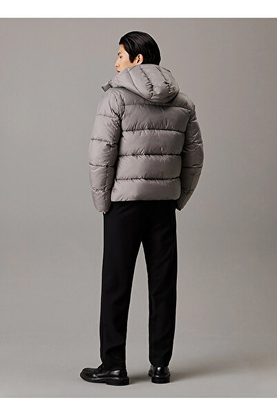 Calvin Klein Kapüşonlu Açık Yeşil Erkek Mont K10K113476CHH