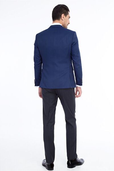 Kiğılı Slim Fit Dar Kesim Desenli Yelekli Smokin & Damatlık