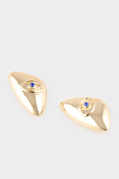 DeFacto Kadın Nazar Temalı Gold Küpe G0176AXNS