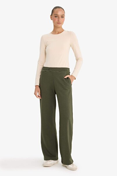 DeFacto Straight Fit Beli Lastikli Basic Düz Cepli Eşofman Altı F7143AX25AU