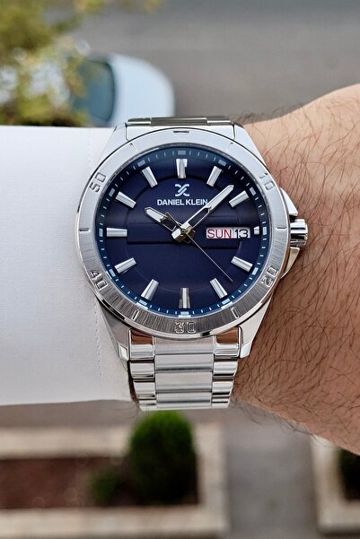 Daniel Klein Kadranı Lacivert Kordonu Metalik Renk 2 Yıl Garantili 43 Mm Göst...