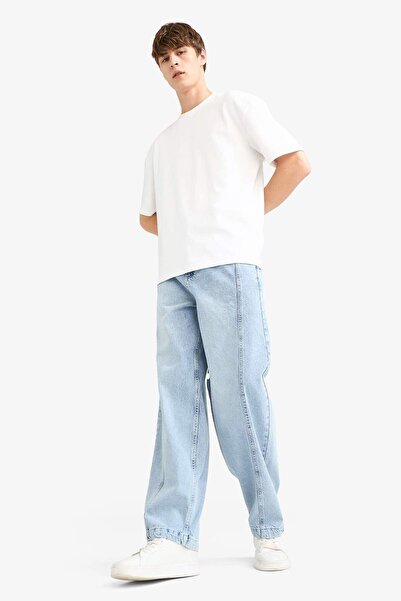 DeFacto Barrel Fit Geniş Paça Jean Pantolon F8479AX25AU