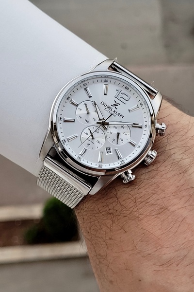 Daniel Klein Silver Renk 24 Ay Garantili 43 Mm Fonksiyonlu Erkek Kol Saati